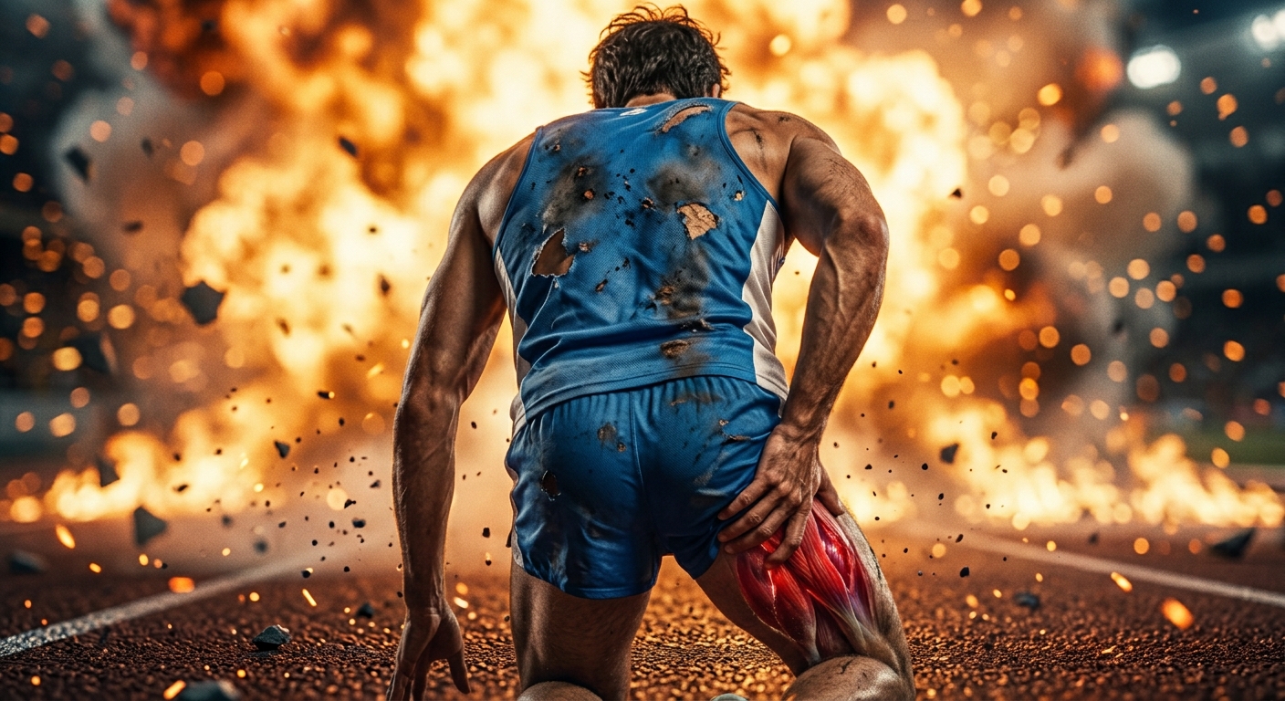 ハムを痛めた人 ハムストリング肉離れ